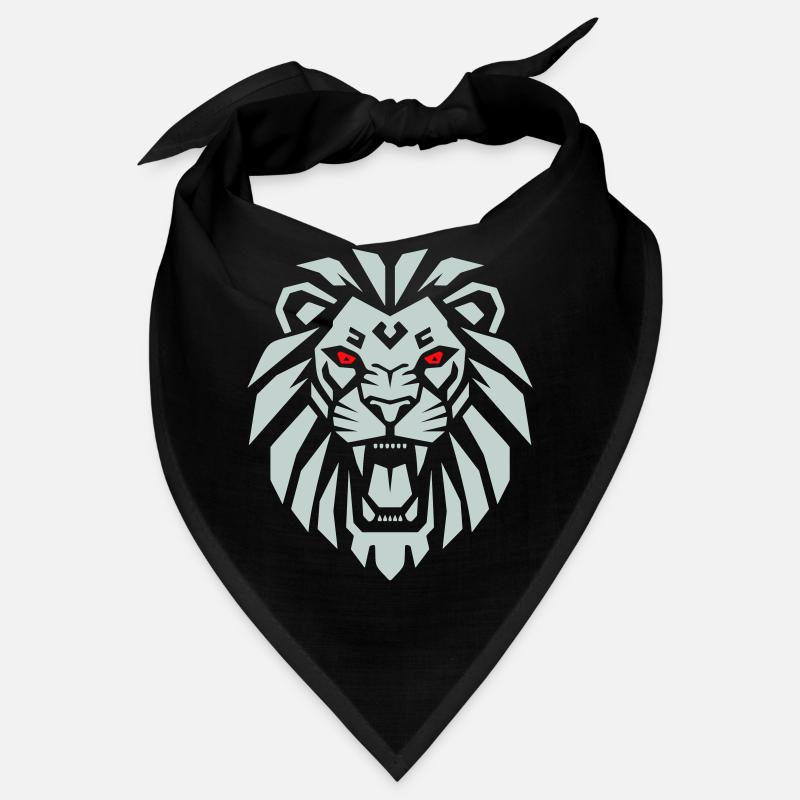 Geometric Lion - Re dei Leoni Minimalista Bandana