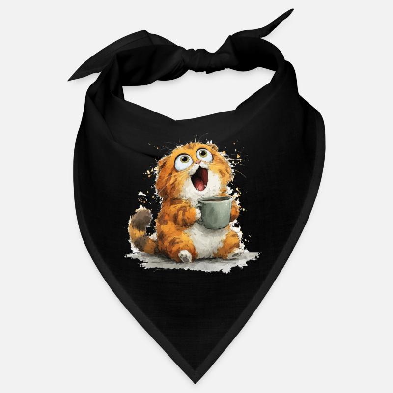 Café pour chat : Googly Eyes Latte Bandana