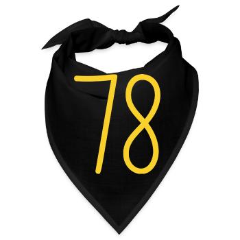 78 - Bandana - Schwarz - Vorne