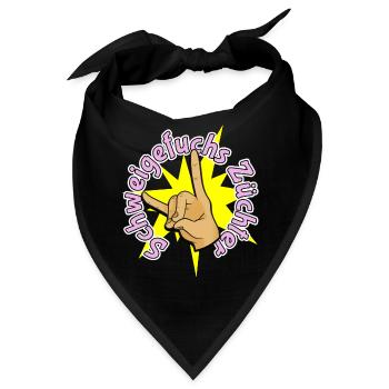 Rock-On Schweigefuchs (Züchter) - Bandana - Schwarz - Vorne