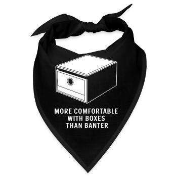 Box-Komfort statt Geplänkel - Bandana - Schwarz - Vorne
