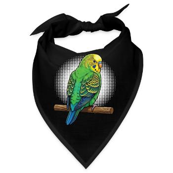 Wellensittich Wellensittichbesitzer Wellensittiche - Bandana - Schwarz - Vorne