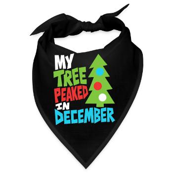Weihnachtsbaum hatte im Dezember Hochsaison - Bandana - Schwarz - Vorne