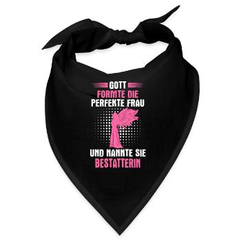 Bestatter Bestatterin Bestatten Beruf Spruch - Bandana - Schwarz - Vorne
