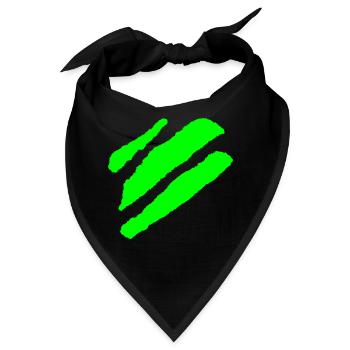 Minimal Streifen - Bandana - Schwarz - Vorne