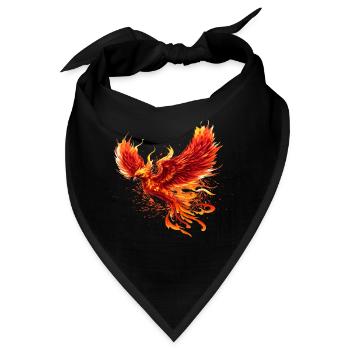 Phoenix Firebird majestätisches Krafttier - Bandana - Schwarz - Vorne