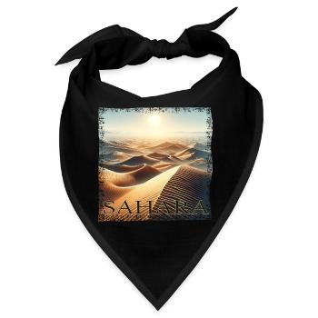 wüste sahara ägypten sahara marokko grunge - Bandana - Schwarz - Vorne