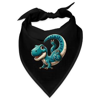 Dino T-Rex Handstand Sport Salto Flip - Bandana - Schwarz - Vorne