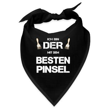 Anstreicher Maler bester Pinsel Geschenk lustig - Bandana - Schwarz - Vorne