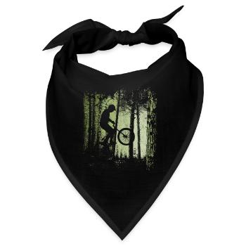 Waldweg Radler Dirtbike Offroad Wheelie Fahrrad - Bandana - Schwarz - Vorne