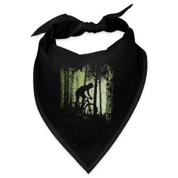 Wald Trail Fahrrad Radfahrer Offroad Downhill MTB - Bandana - Schwarz - Vorne