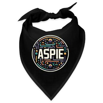 Asperger-Syndrom Aspie - Bandana - Schwarz - Vorne