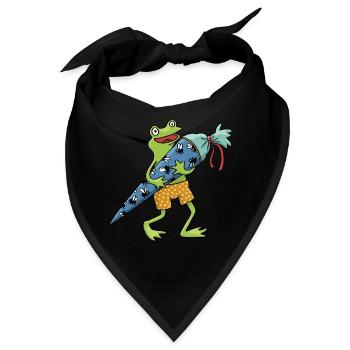 Frosch Schultüte - Bandana - Schwarz - Vorne