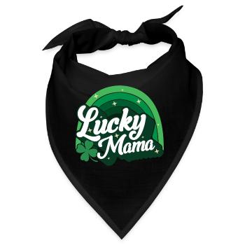 St. Patrick's Day Geschenk Shamrock Irische Frauen - Bandana - Schwarz - Vorne