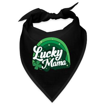 St. Patrick's Day Geschenk Shamrock Irische Frauen - Bandana - Schwarz - Vorne