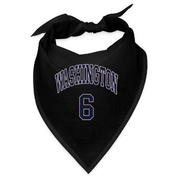 Washington 6 - Bandana - Schwarz - Vorne