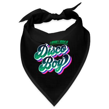 Disco Boy | Party Feiern Partyshirt - Bandana - Schwarz - Vorne