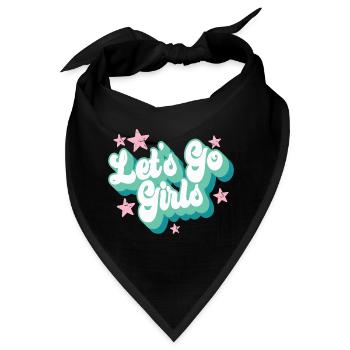 Let's Go Girls Hen Night Braut Junggesellenabschied - Bandana - Schwarz - Vorne