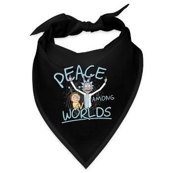 Rick & Morty Peace Among Worlds - Bandana - Schwarz - Vorne