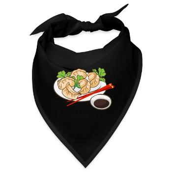 Dumplings Teller - Bandana - Schwarz - Vorne