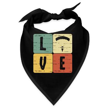 Paragliding - Bandana - Schwarz - Vorne
