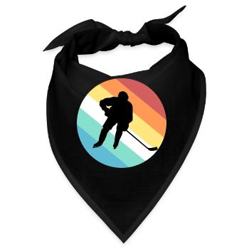 Eishockey - Bandana - Schwarz - Vorne