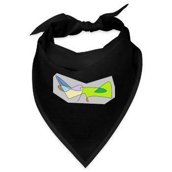 Du wurdest markiert, lol - Bandana - Schwarz - Vorne