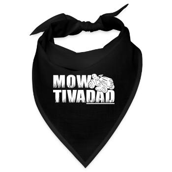 Rasentraktor Aufsitzmäher Rasen mähen Rasenmäher - Bandana - Schwarz - Vorne
