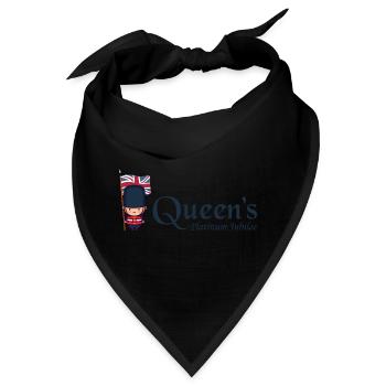 Real British Soldier Monarchy Platin-Jubiläum - Bandana - Schwarz - Vorne