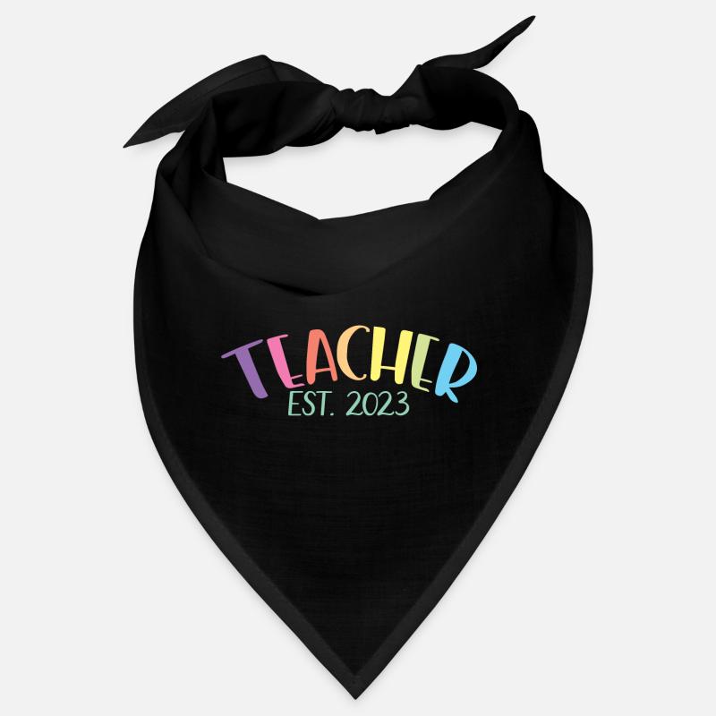 Enseignant Est. 2023 Diplôme d’enseignant Cadeau d’enseignant Bandana