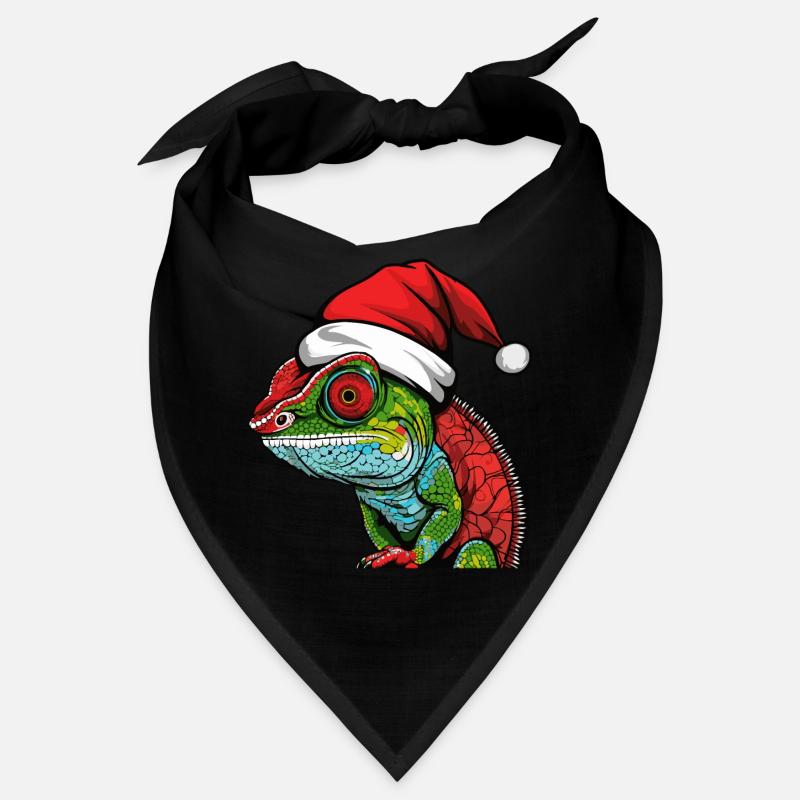 Tête d’animal de Noël caméléon Bandana