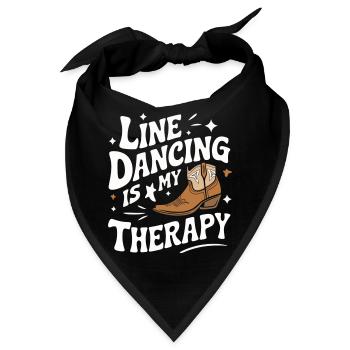 Line Dancing Tanzen Tänzer - Bandana - Schwarz - Vorne