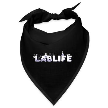 Lab Life Science Wissenschaftler Labor Laborant - Bandana - Schwarz - Vorne