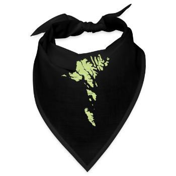 Färöer Inseln - Bandana - Schwarz - Vorne