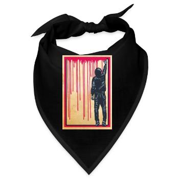 STREET ART - SPRAY BOY Poster - Bandana - Schwarz - Vorne