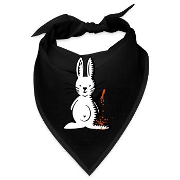 Killer-Hase / Ripper bunny (3c) - Bandana - Schwarz - Vorne