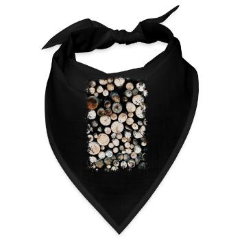 HOLZ - Bandana - Schwarz - Vorne