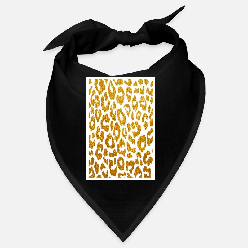 Peau de léopard en or, léopard Bandana