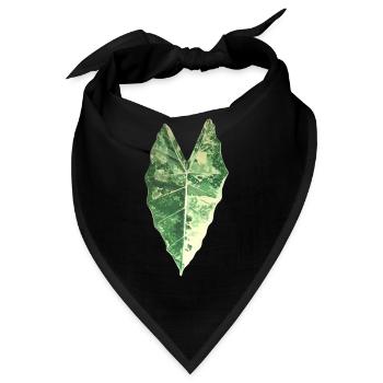 Blatt Alocasia Frydek - Bandana - Schwarz - Vorne