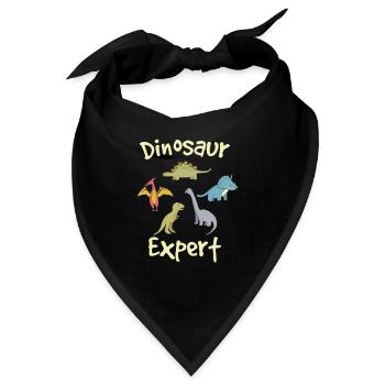 Dinosaurier Experte - Bandana - Schwarz - Vorne