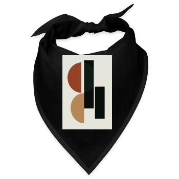 modern art, Balance - Bandana - Schwarz - Vorne