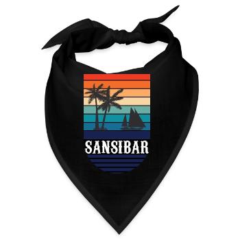 Tansania Tansania Geschenk für Tansanier Tansania - Bandana - Schwarz - Vorne