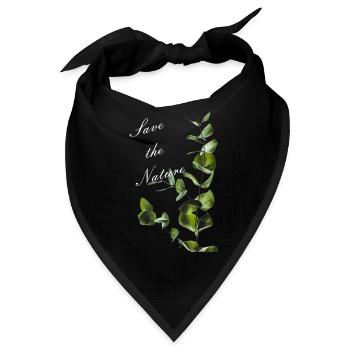 natur - Bandana - Schwarz - Vorne