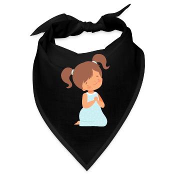 Glaube T-Shirt, beten Sie darauf, beten Sie darüber - Bandana - Schwarz - Vorne