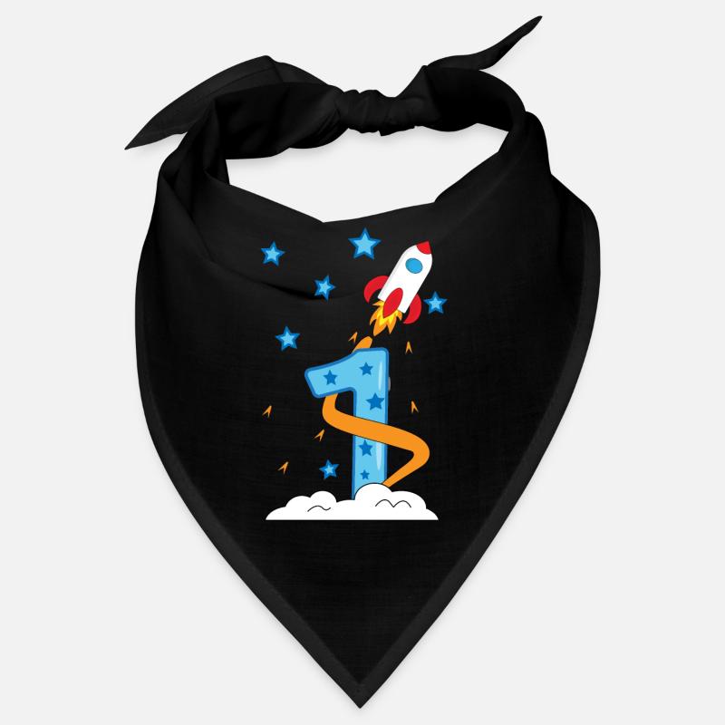 1. Anniversaire bébé enfant fusée Bandana