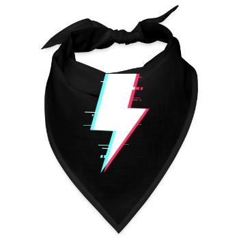 Blitzstil Retro Digitale Beleuchtung - Bandana - Schwarz - Vorne
