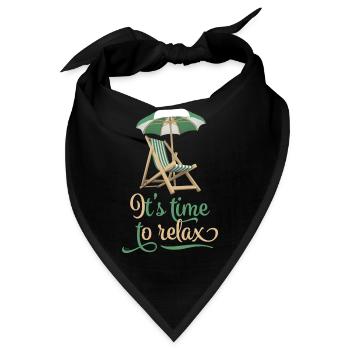 entspannen - Bandana - Schwarz - Vorne