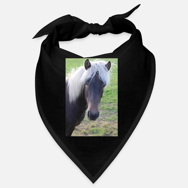 Affiche Cheval Cheval - Bandana - noir