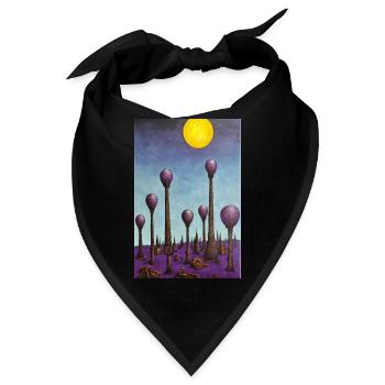 Wald der Pilze - Bandana - Schwarz - Vorne