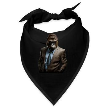 Herr Gorilla - Bandana - Schwarz - Vorne